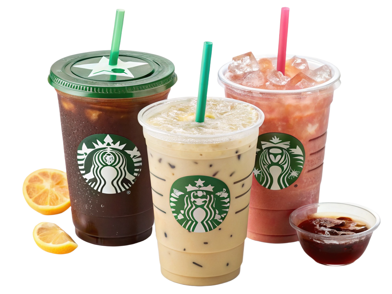 스타벅스 음료 3종 일러스트