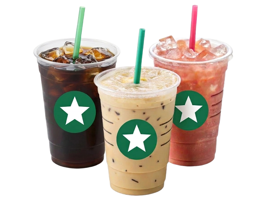 스타벅스 음료 3종 일러스트